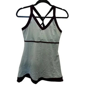 Jerdog Womens‎ Stretch V-Neck Racerback  Athletic Tank dress Size Medium